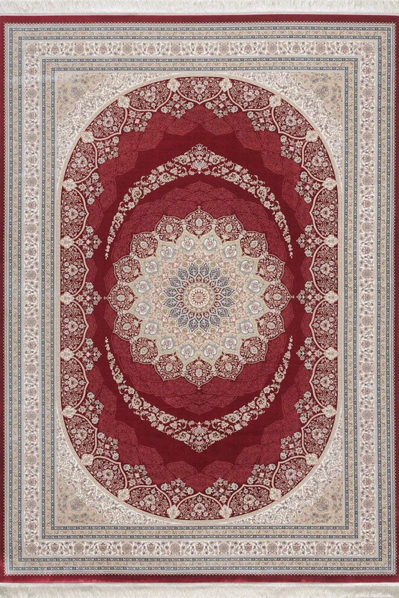 Woolknot İpek 1147B Kırmızı Bambu Özel Tezgah Halısı