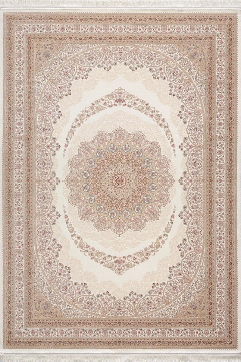 Woolknot İpek 1148A Krem Bambu Özel Tezgah Halısı