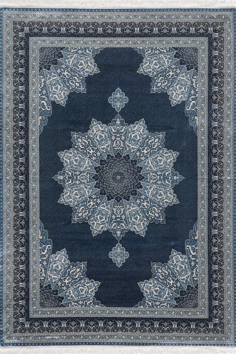 Woolknot İpek 1160C Lacivert Bambu Özel Tezgah Halısı