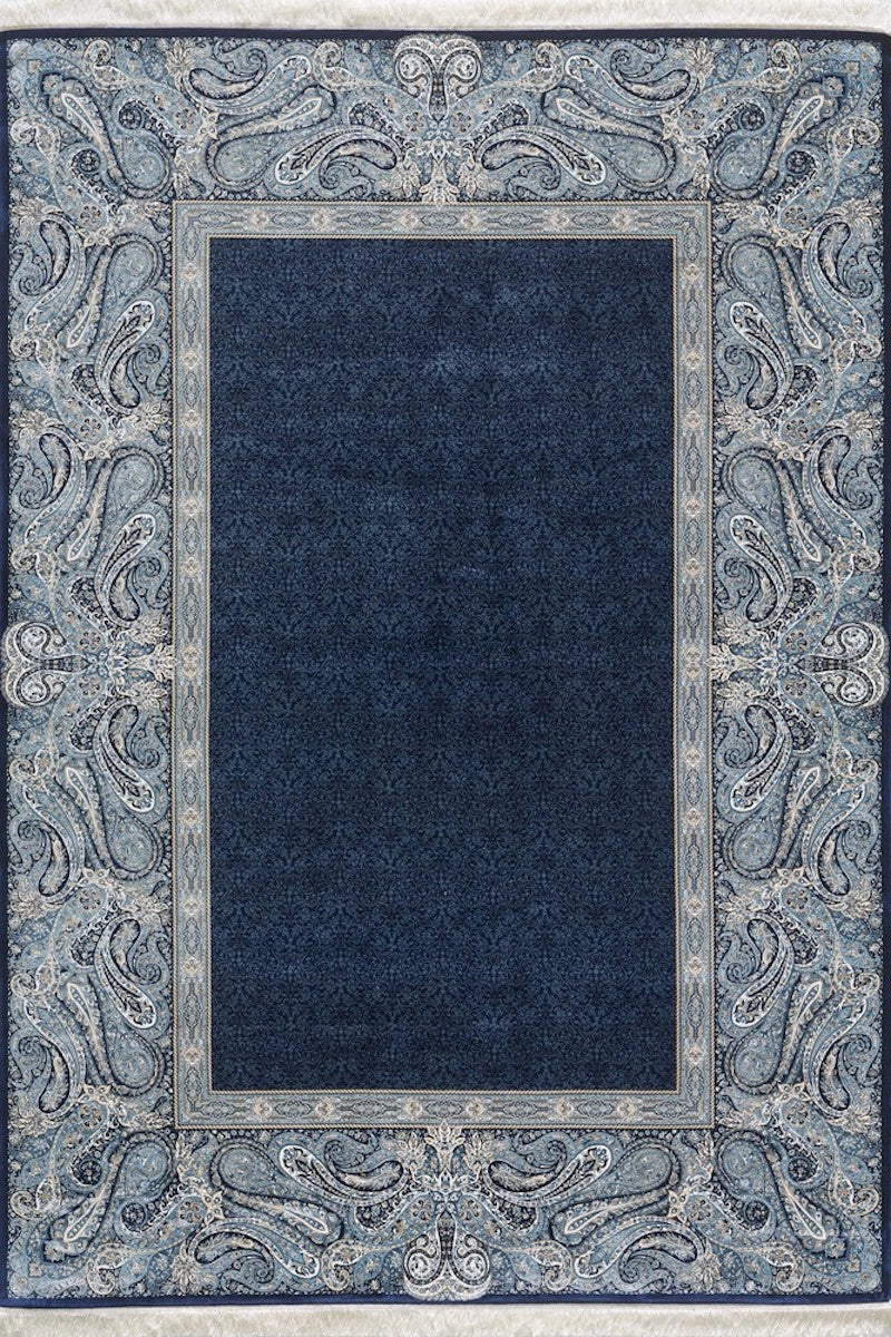Woolknot İpek 1168C Lacivert Bambu Özel Tezgah Halısı