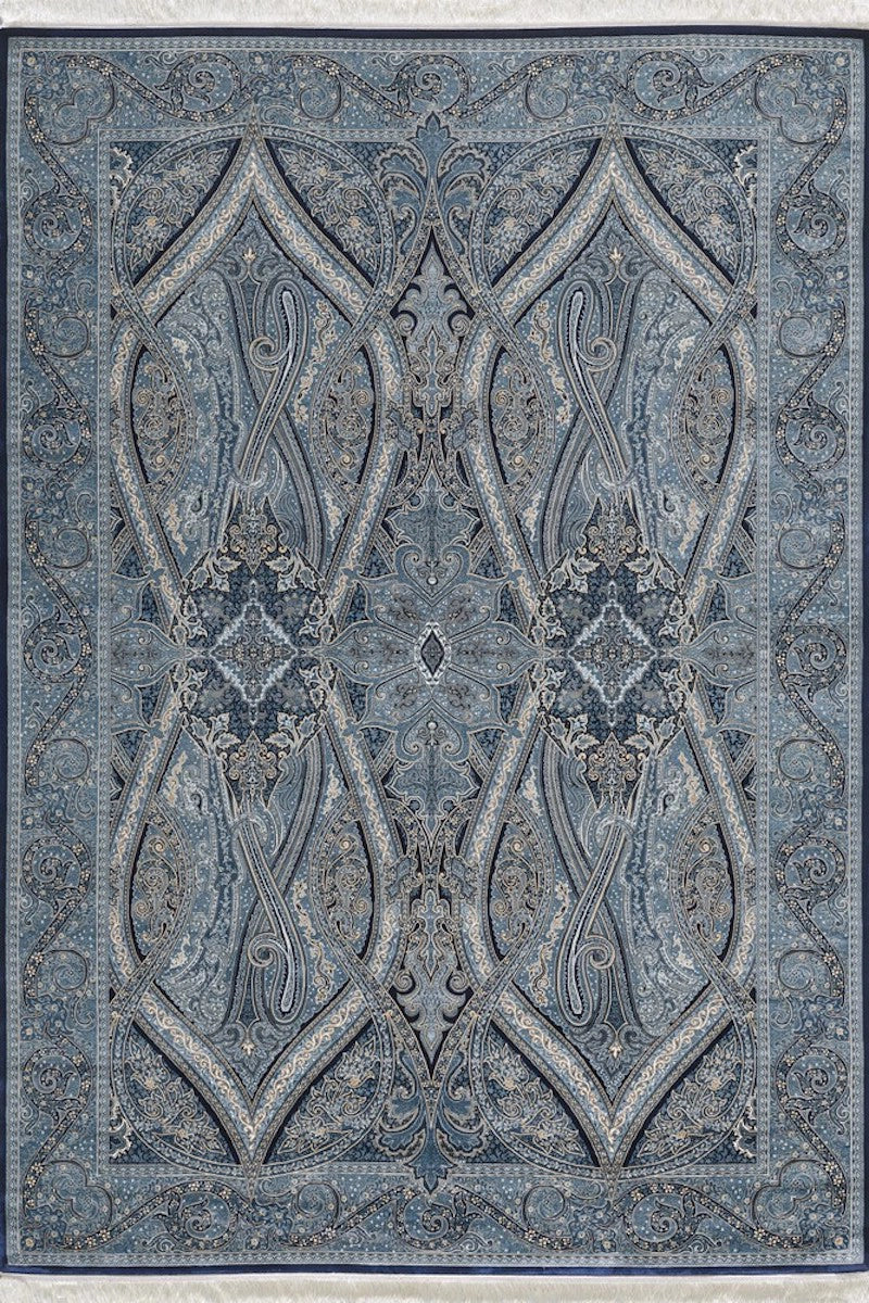 Woolknot İpek 1170C Mavi Bambu Özel Tezgah Halısı