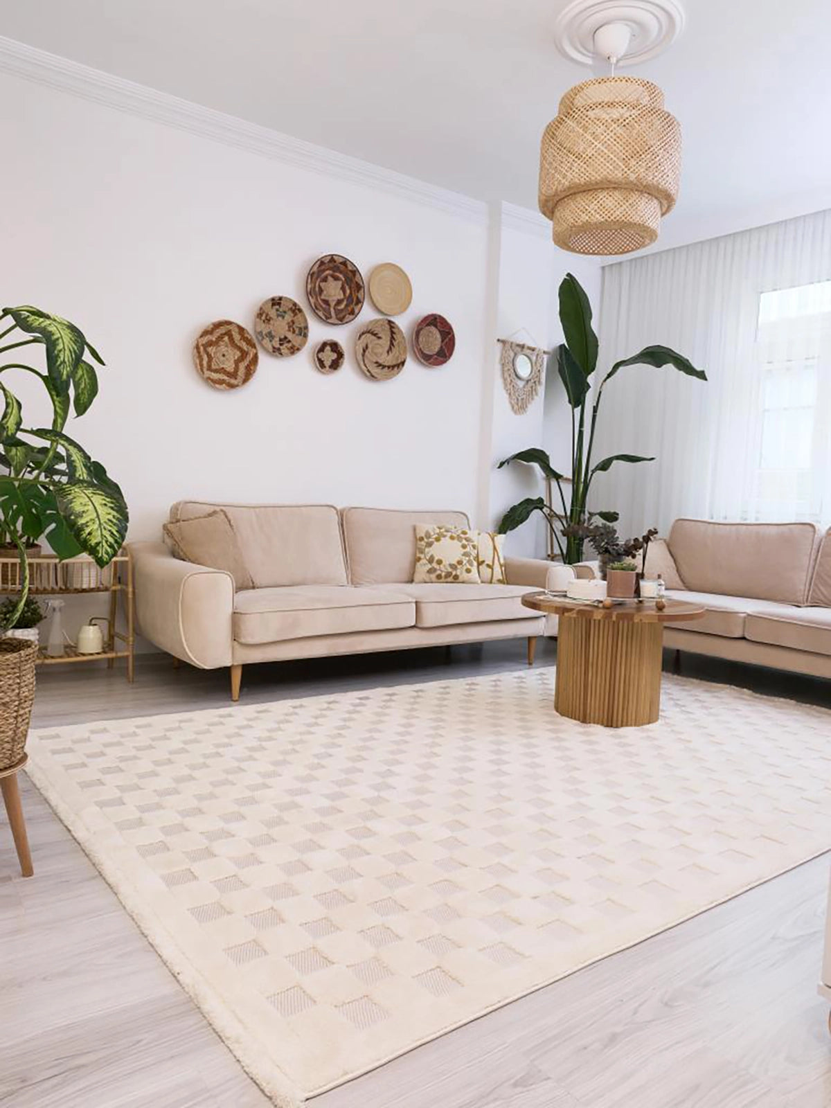 Apex Orion 4211 Krem Makine Halısı