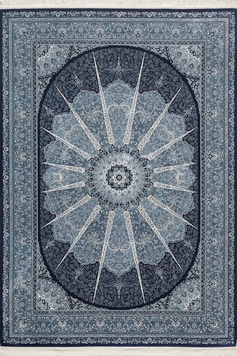 Woolknot İpek 1239L Lacivert Bambu Özel Tezgah Halısı