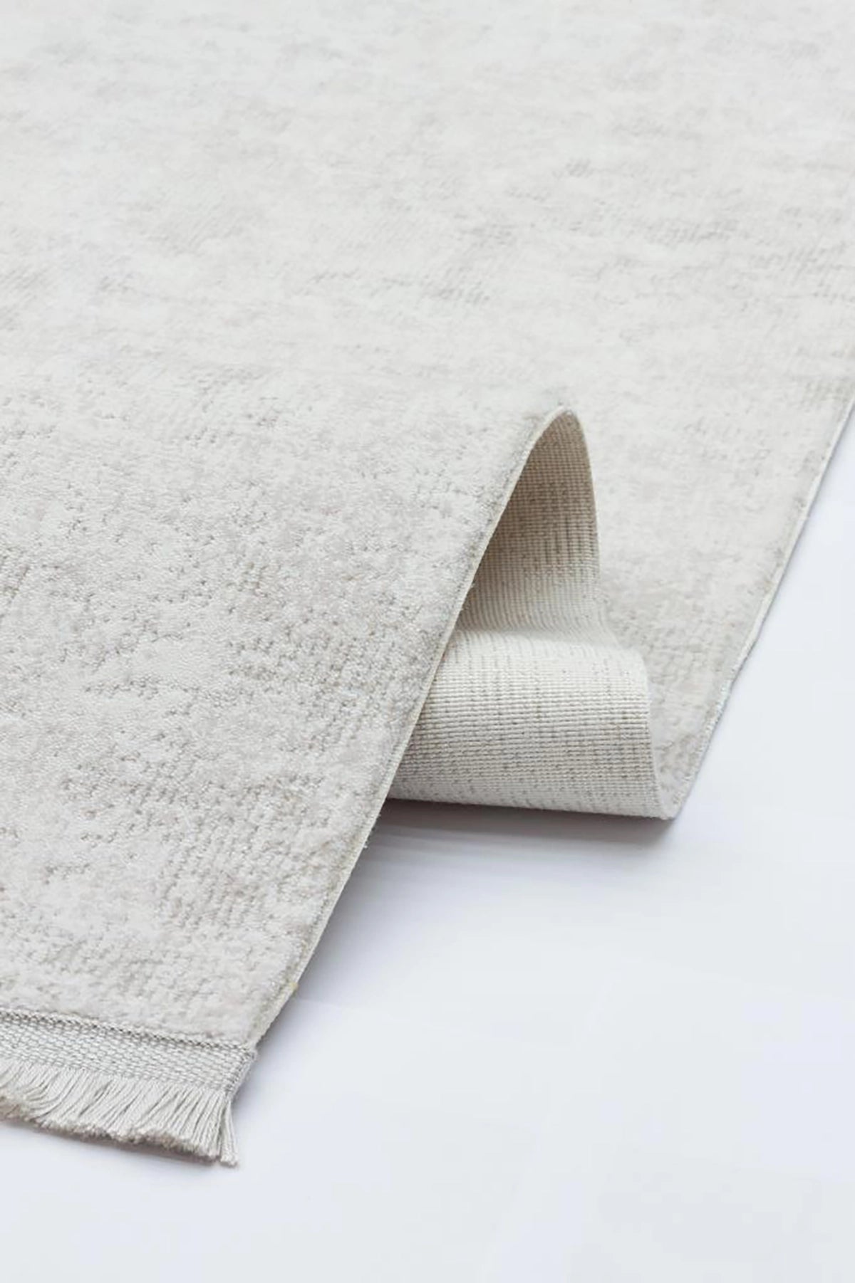 Apex Solid 8353 Krem Makine Halısı