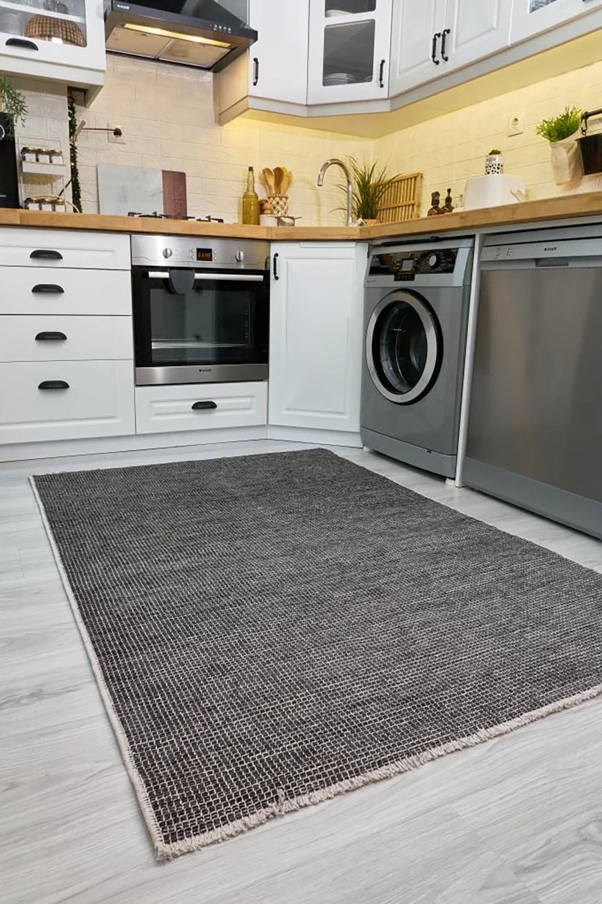 Apex Pandora 2415 Antrasit Makine Halısı