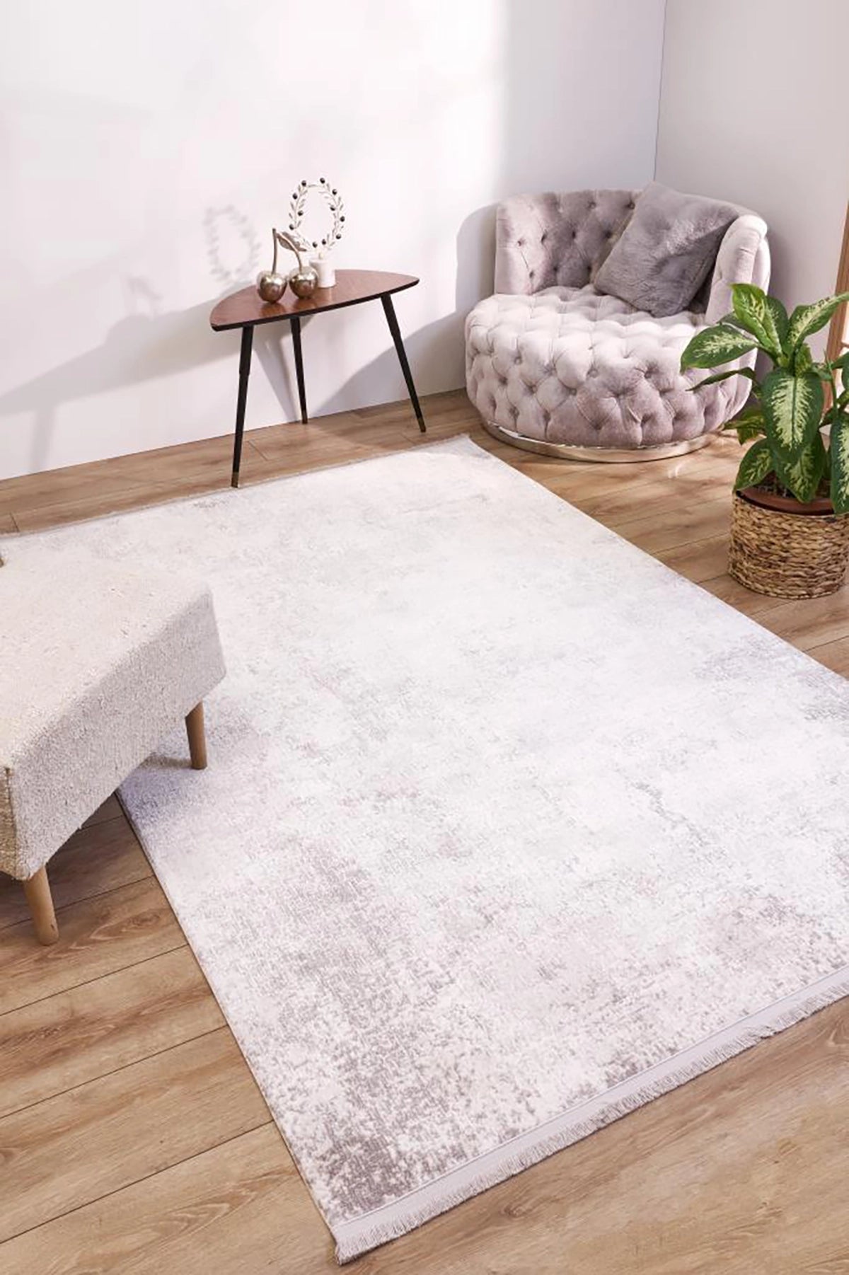 Apex Solid 8351 Bej Makine Halısı