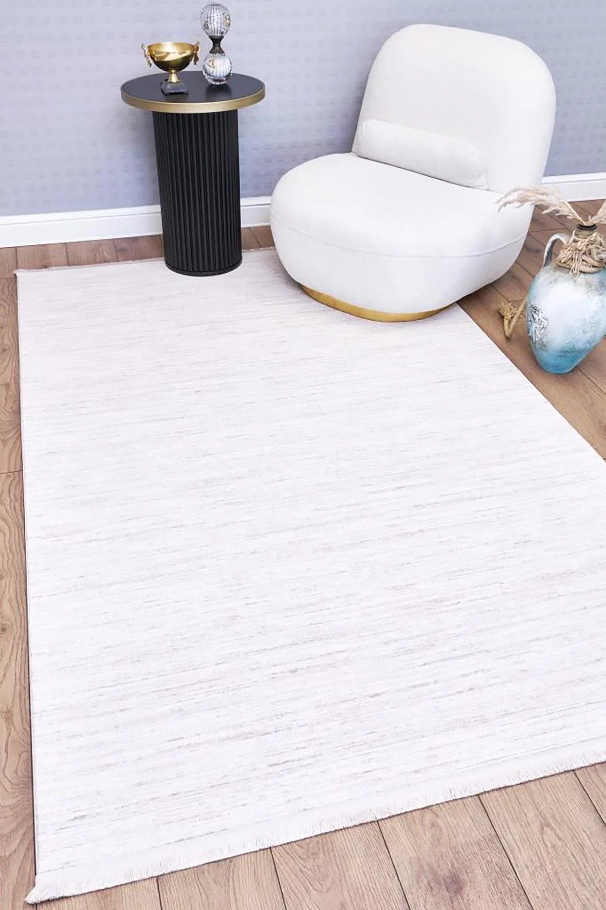 Apex Solid 8331 Krem Düz Desenli Makine Halısı