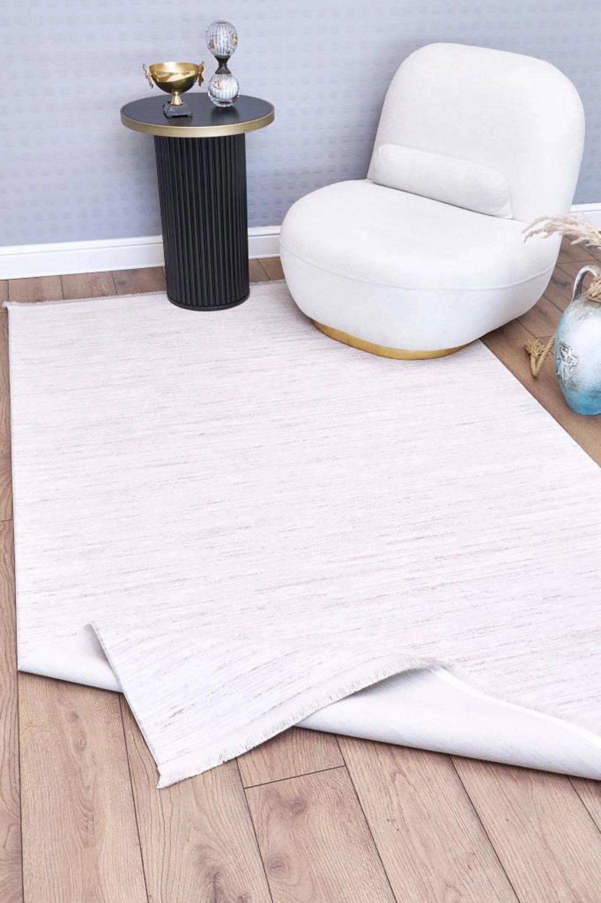 Apex Solid 8331 Krem Düz Desenli Makine Halısı