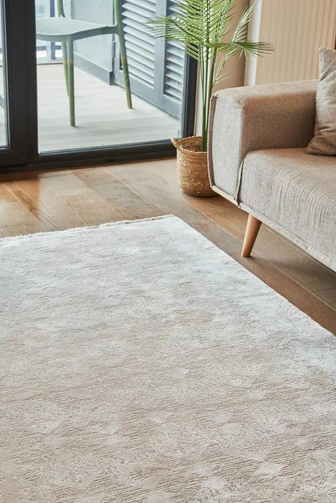 Apex Calista 1771 Gri Viskon Özel Tezgah Halısı