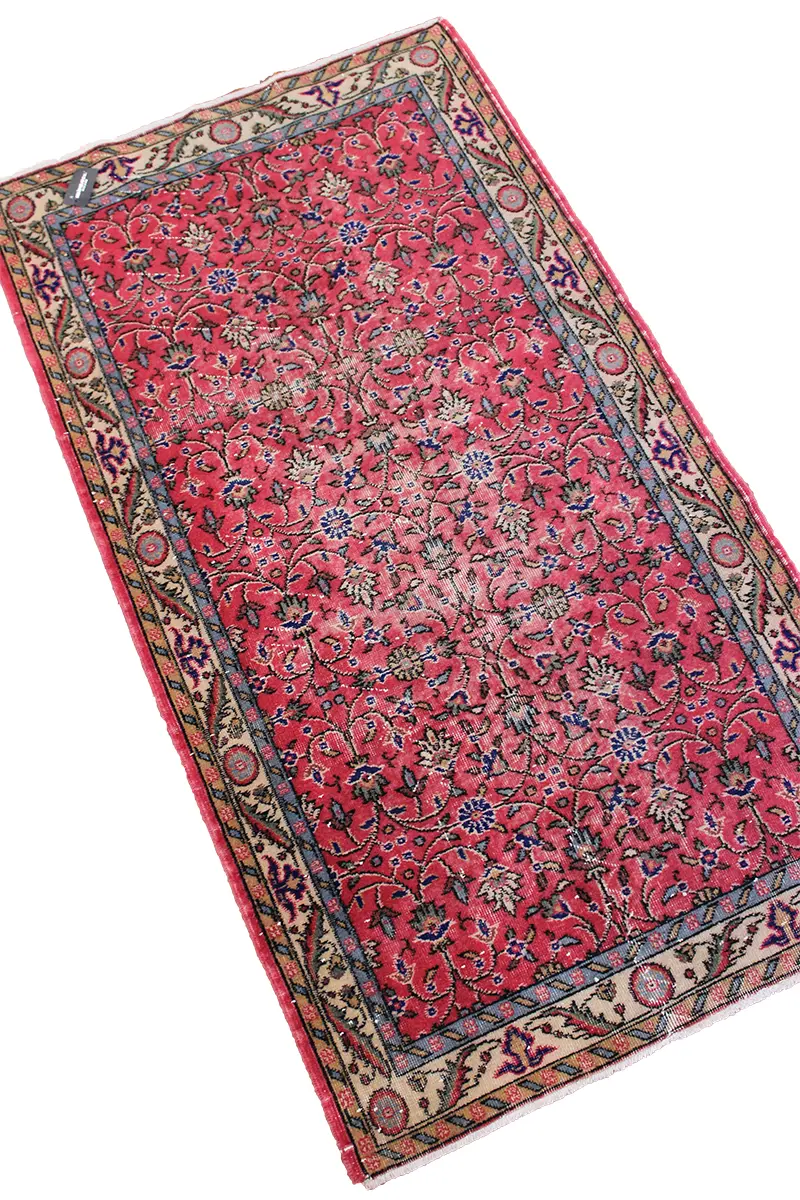 El Dokuma Natural Vintage Halı