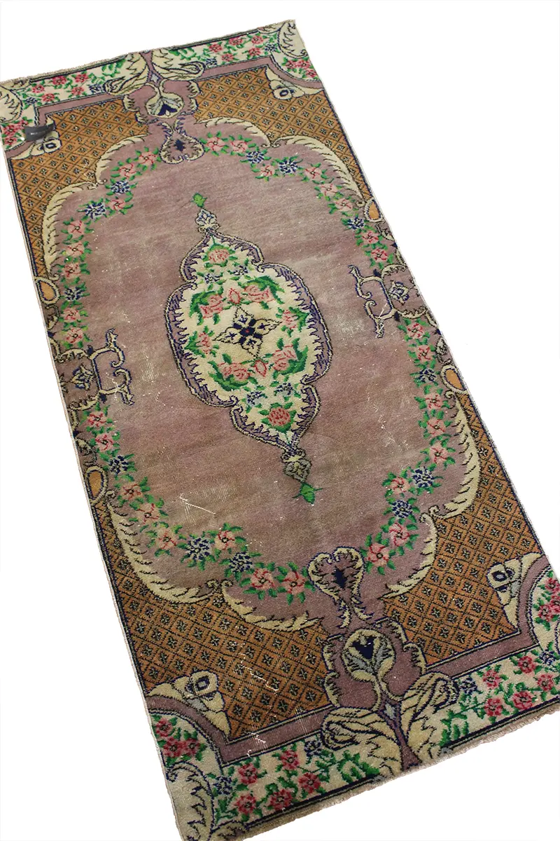 El Dokuma Natural Vintage Halı