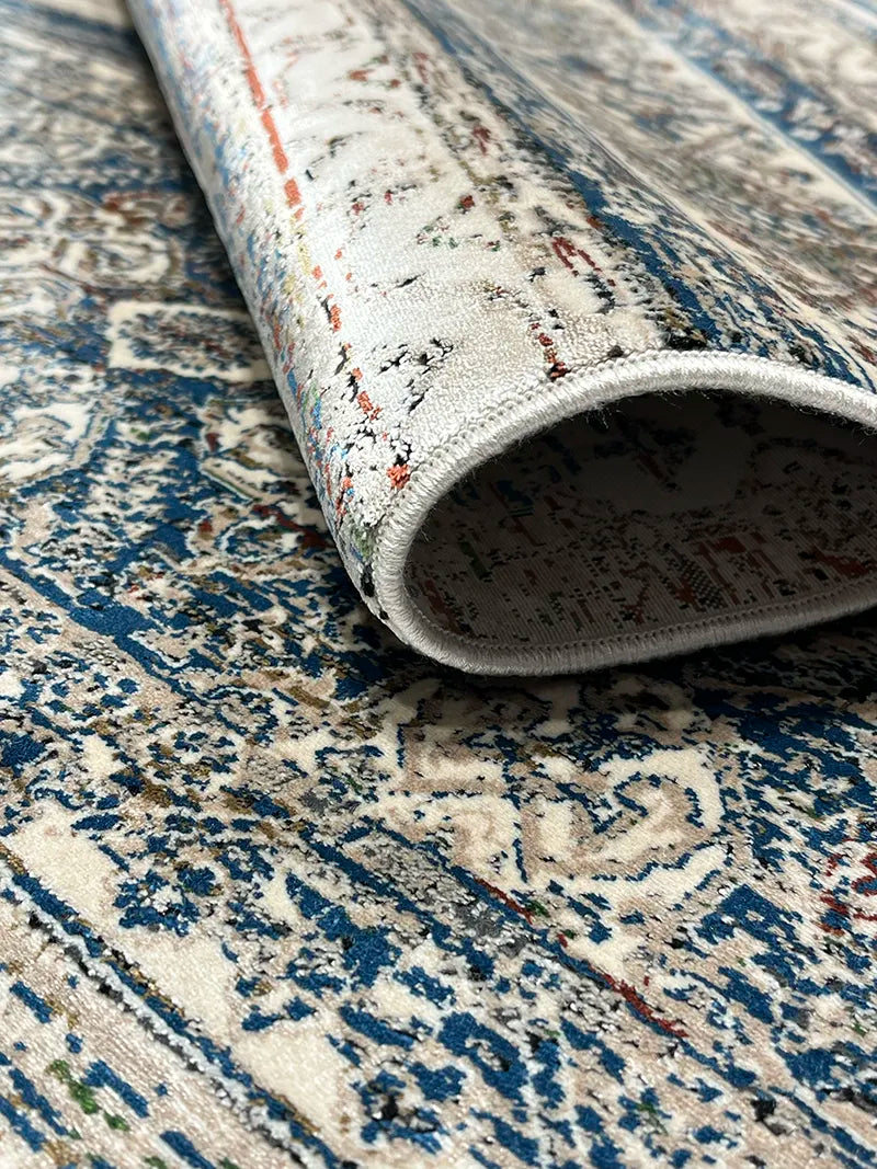 Khurgeen Serisi Bej Bambu Özel Tezgah Halısı