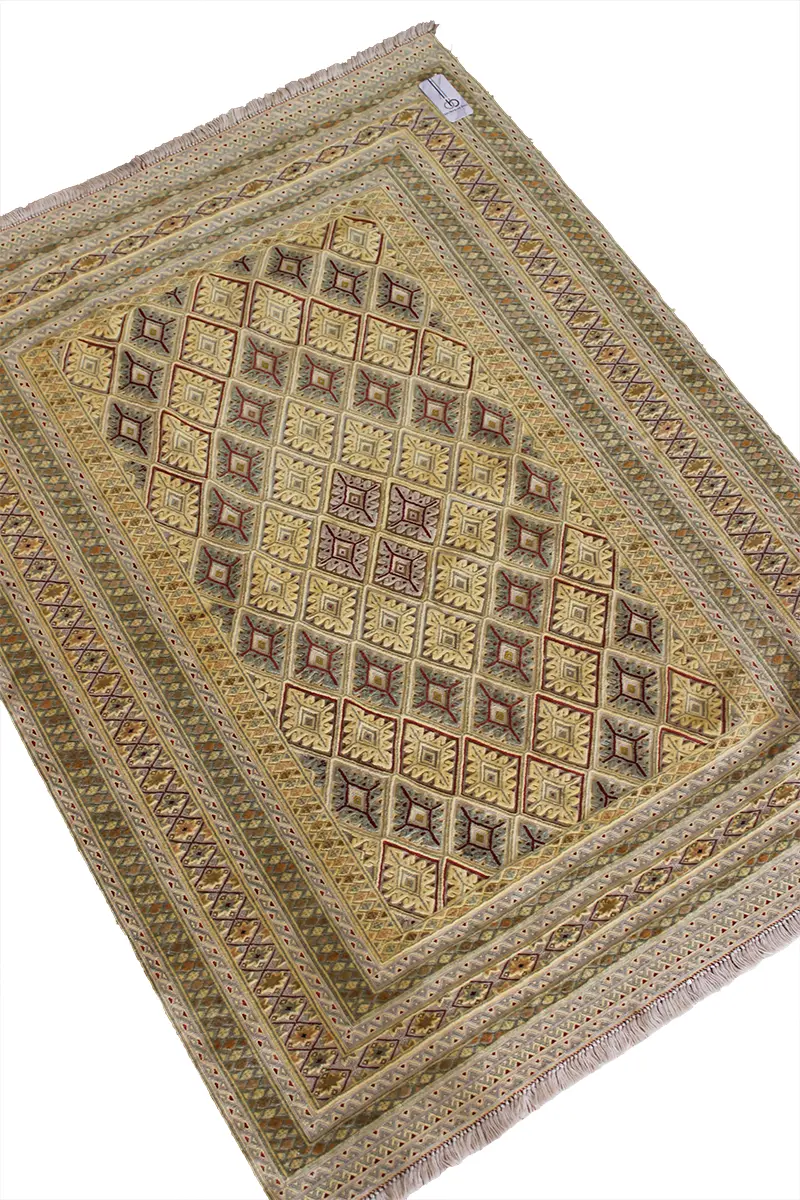 El Dokuma Afgan Berceste Bej Yün Kilim