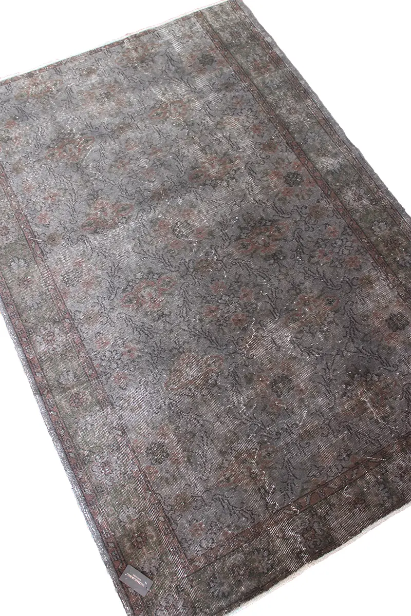 El Dokuma Kahve Vintage Halı