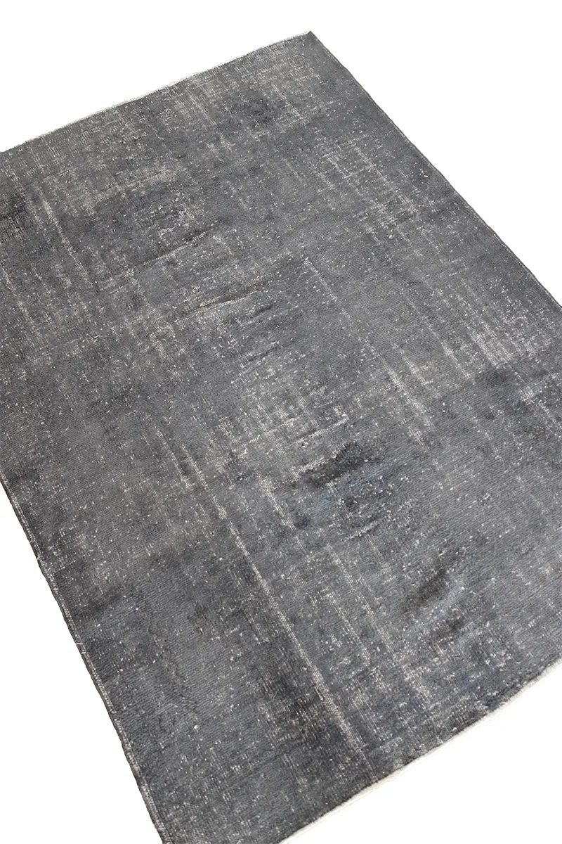 El Dokuma Lacivert Vintage Halı