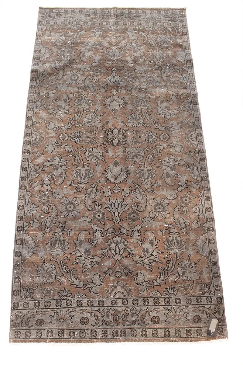 El Dokuma Kahve Vintage Halı