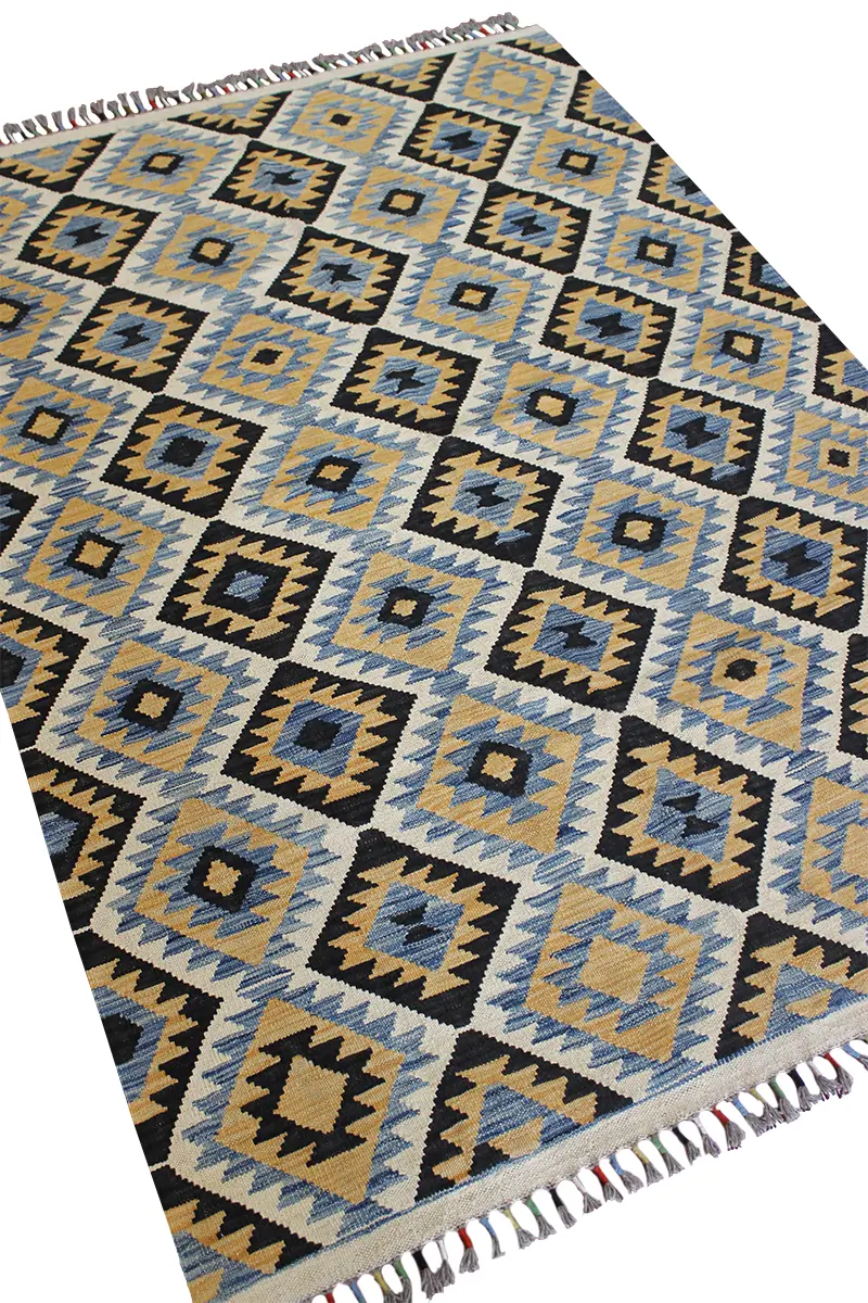 Natural El Dokuma Yün Afgan Kilim