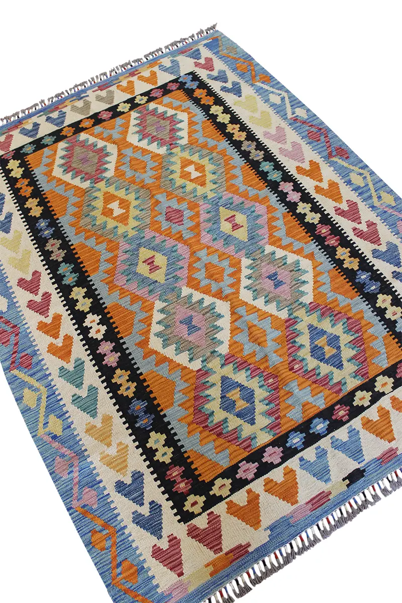 Natural El Dokuma Yün Afgan Kilim