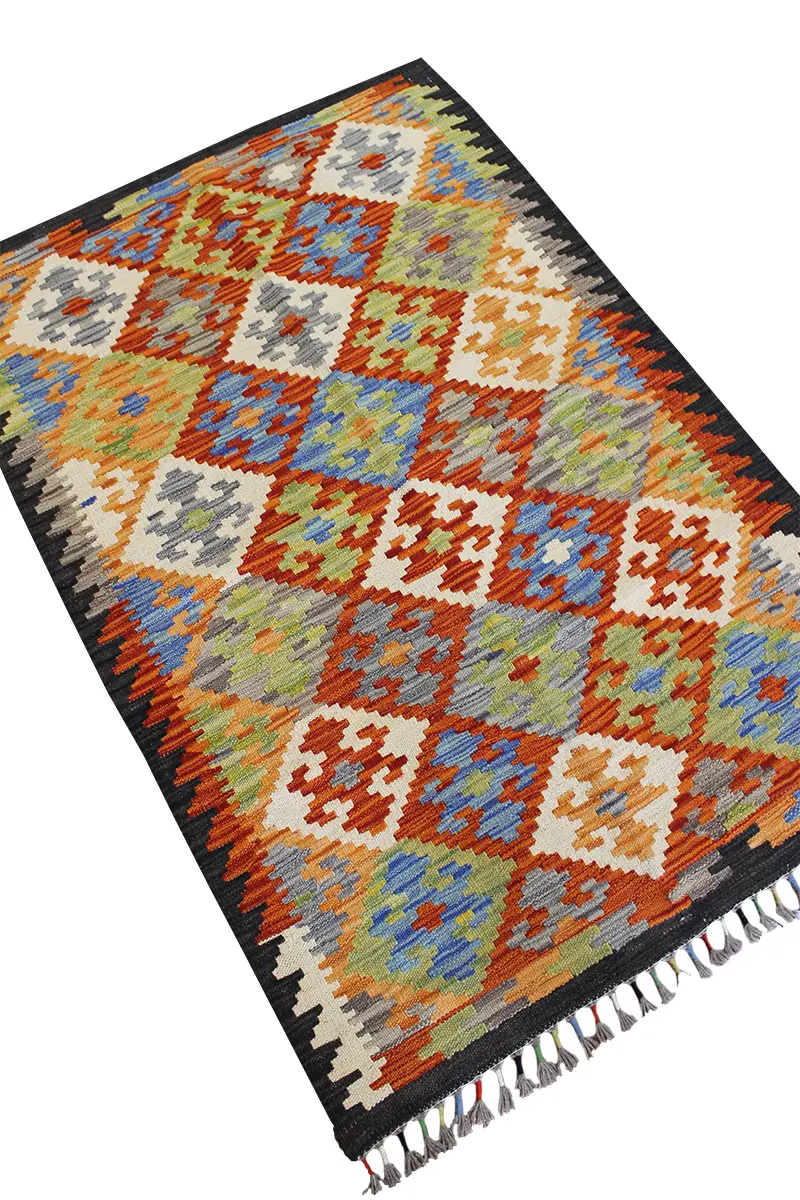 Natural El Dokuma Yün Afgan Kilim