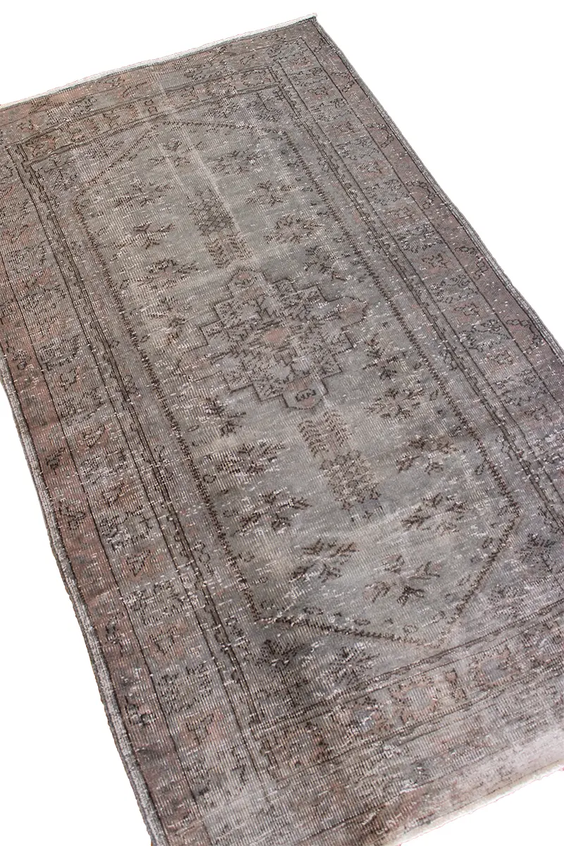 El Dokuma Kahve Vintage Halı