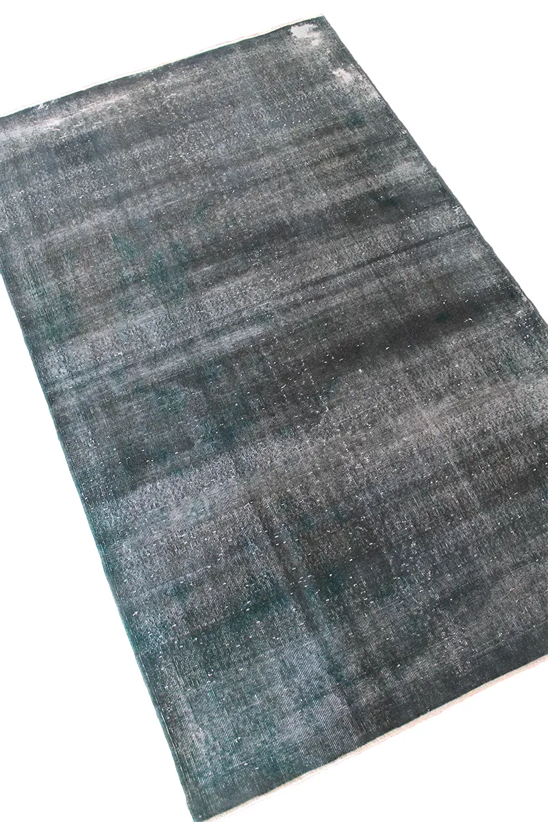 El Dokuma Mavi Vintage Halı