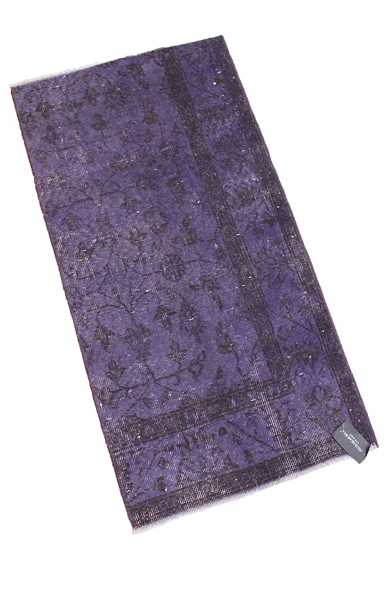 El Dokuma Mor Vintage Halı