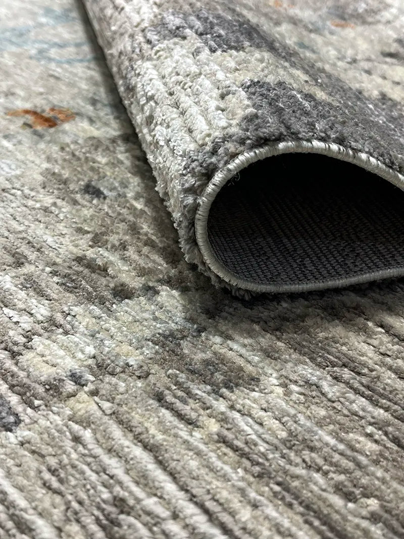 Woolknot Ametist Vintage Desenli Bej Makine Halısı