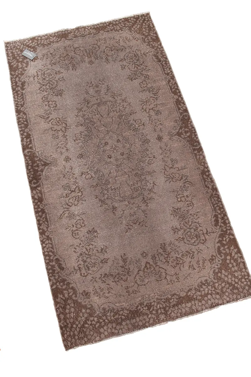 El Dokuma Kahve Vintage Halı