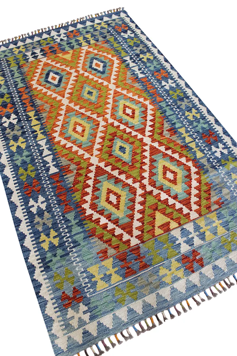 Natural El Dokuma Yün Afgan Kilim