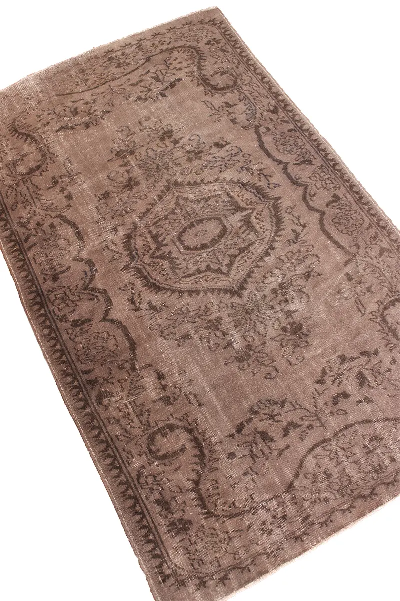 El Dokuma Kahve Vintage Halı