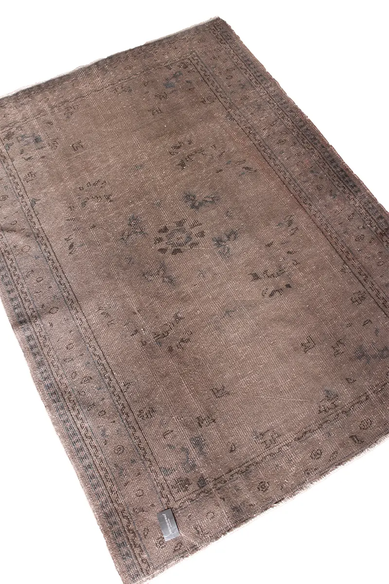 El Dokuma Kahve Vintage Halı