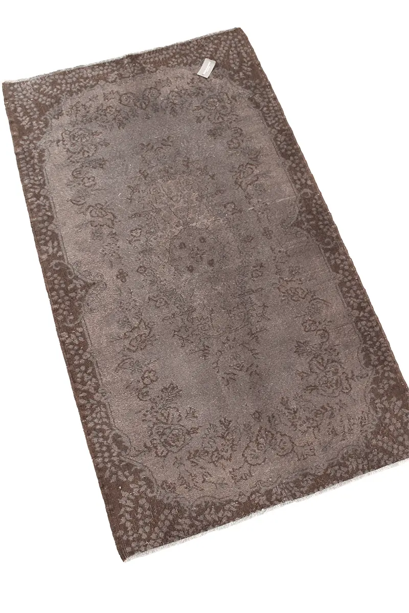 El Dokuma Kahve Vintage Halı