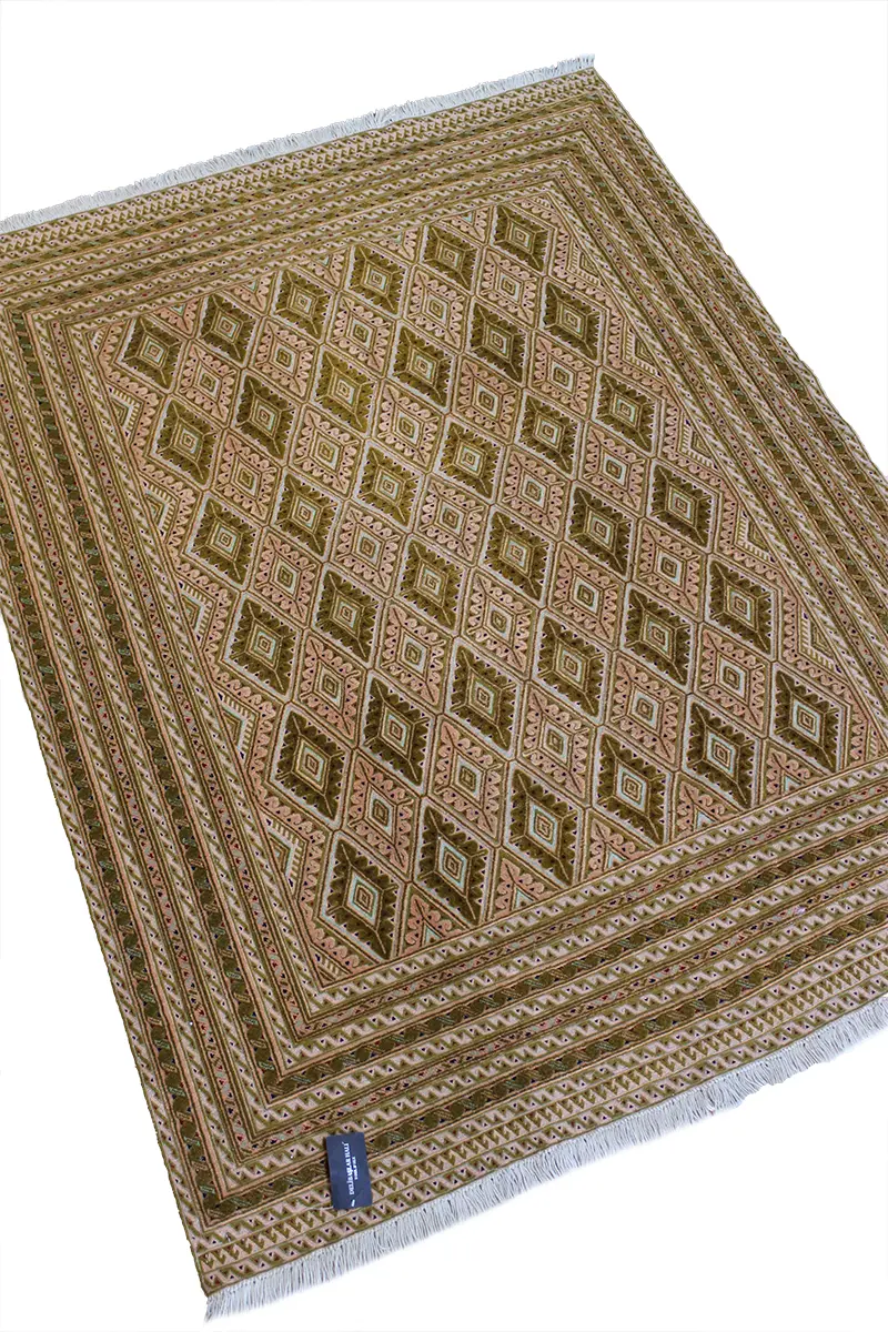 El Dokuma Afgan Berceste Kahve Yün Kilim