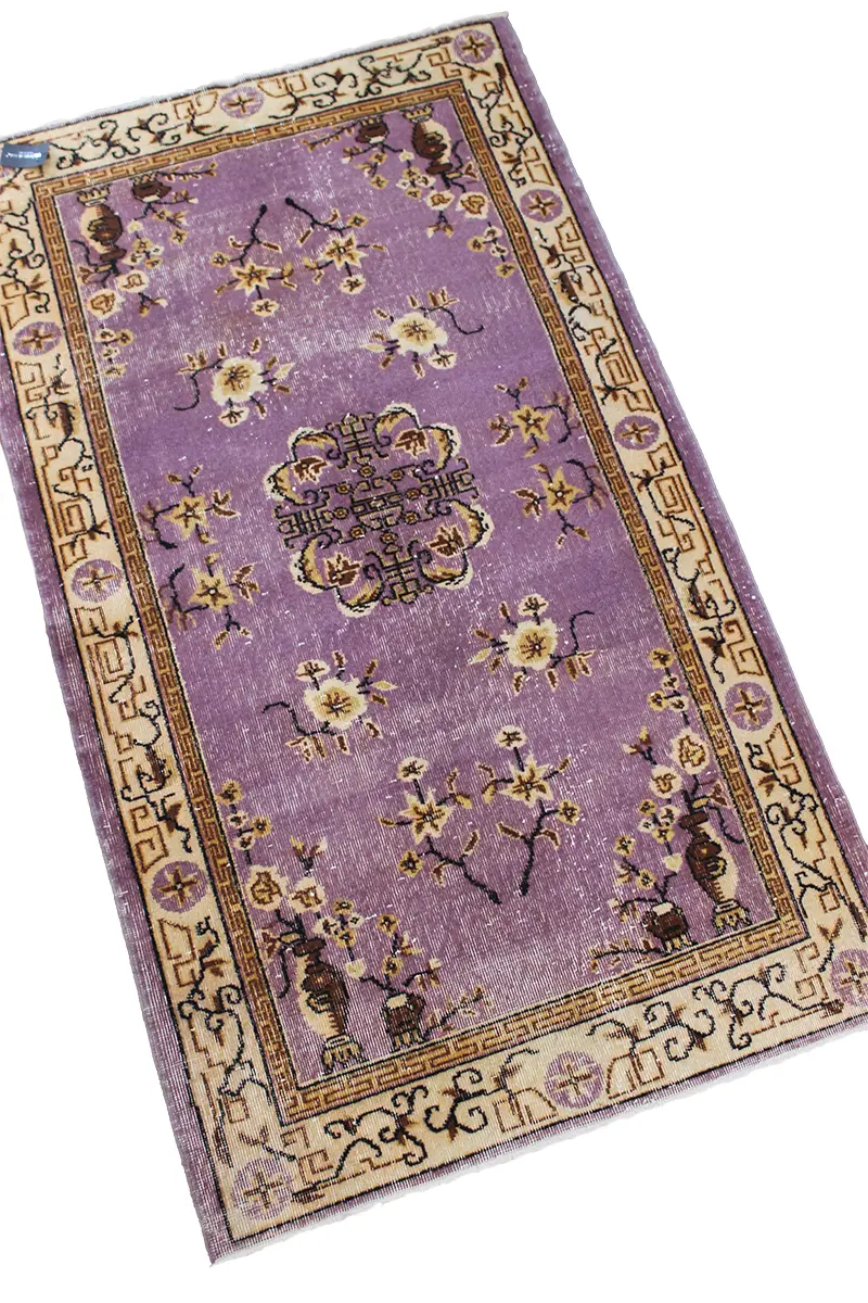 El Dokuma Natural Vintage Halı