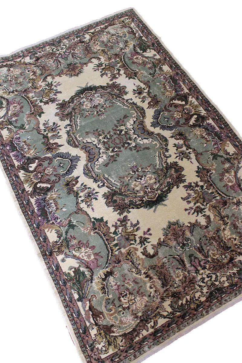 El Dokuma Natural Vintage Halı