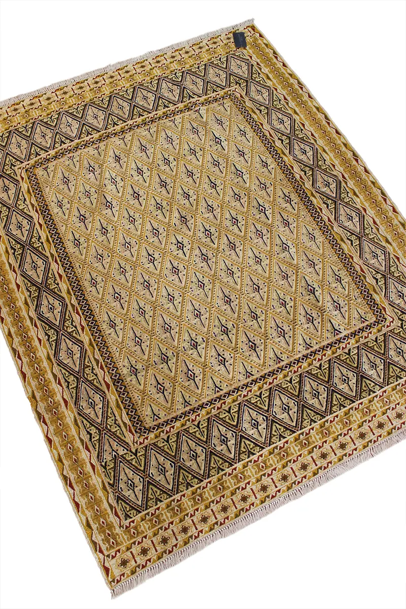 El Dokuma Afgan Berceste Bej Yün Kilim