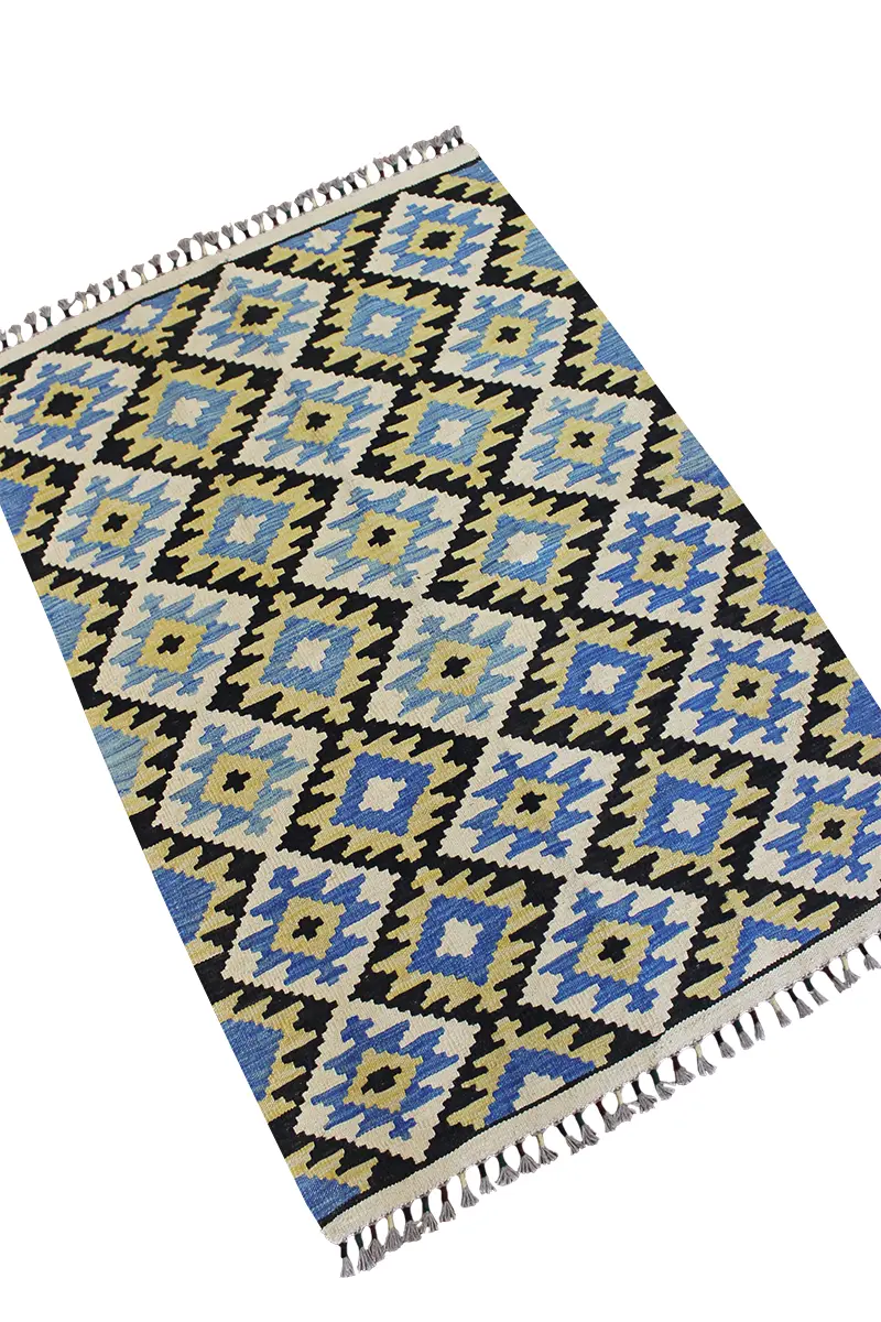 Natural El Dokuma Yün Afgan Kilim