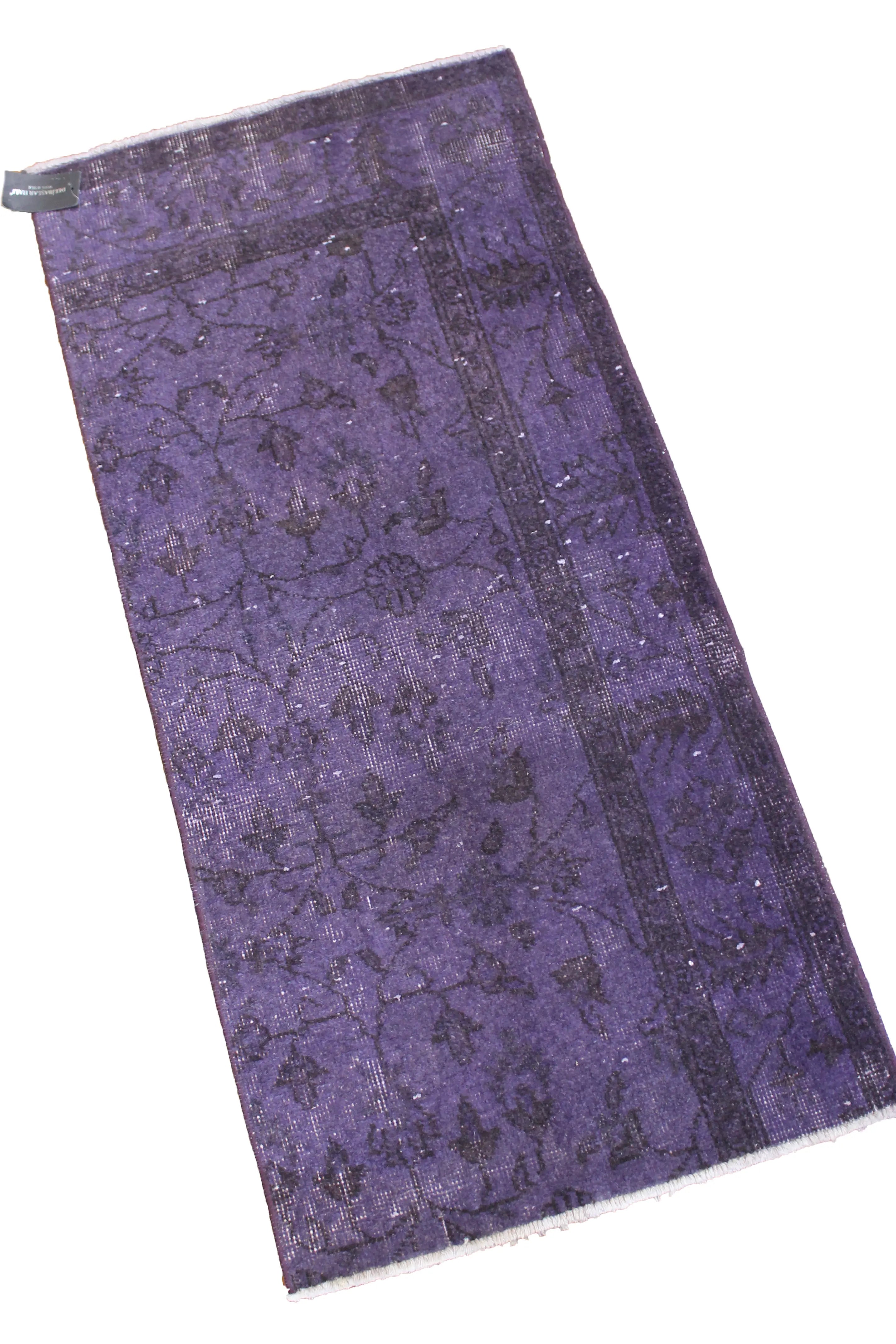 El Dokuma Mor Vintage Halı