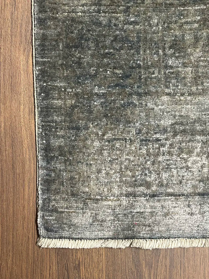 Overdye Serisi Eskitme El Dokuma Yeşil Halı