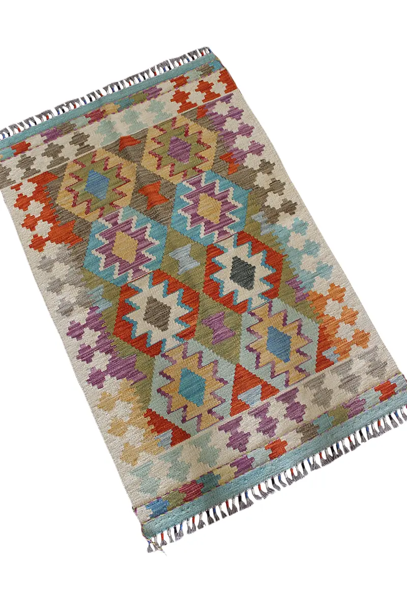 Natural El Dokuma Yün Afgan Kilim