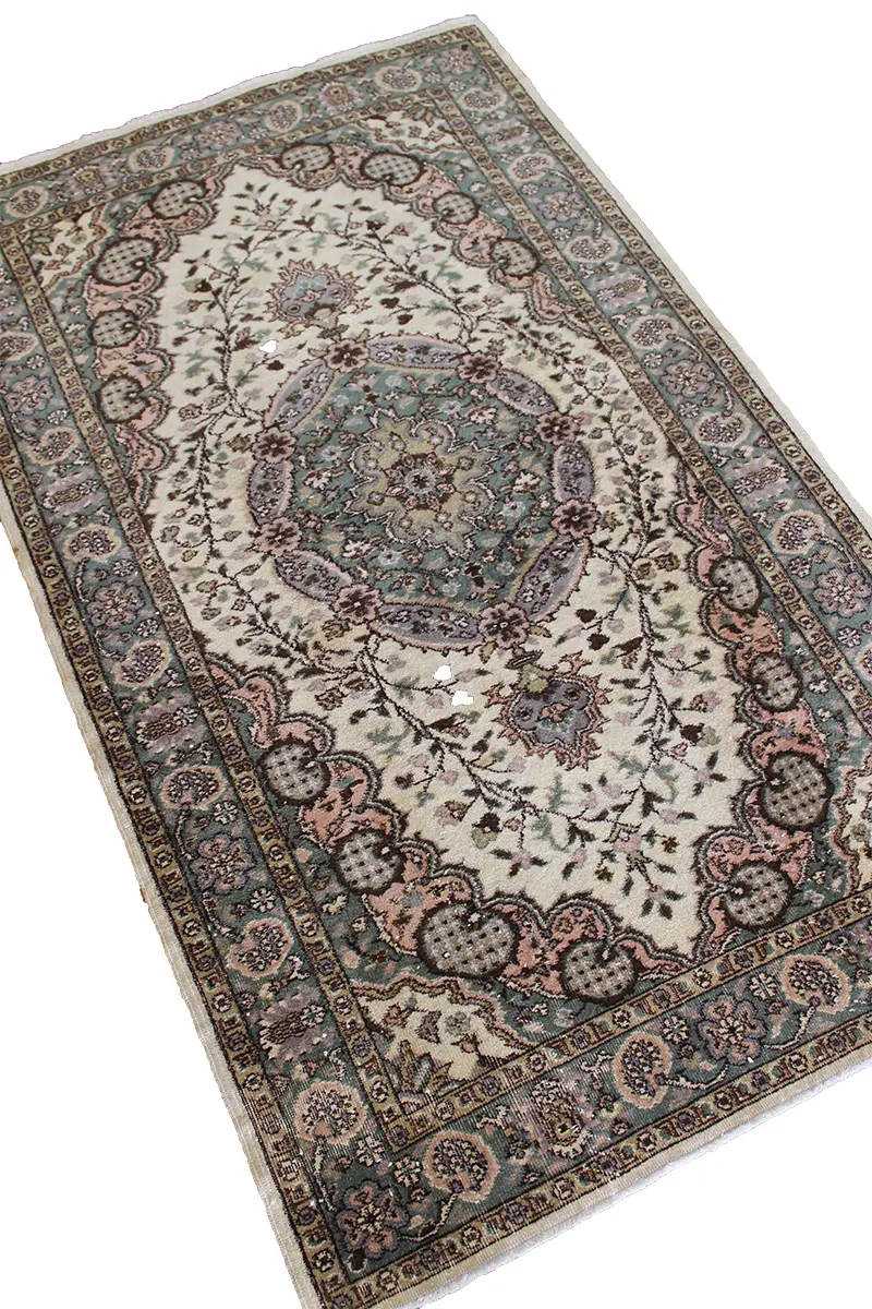 El Dokuma Natural Vintage Halı