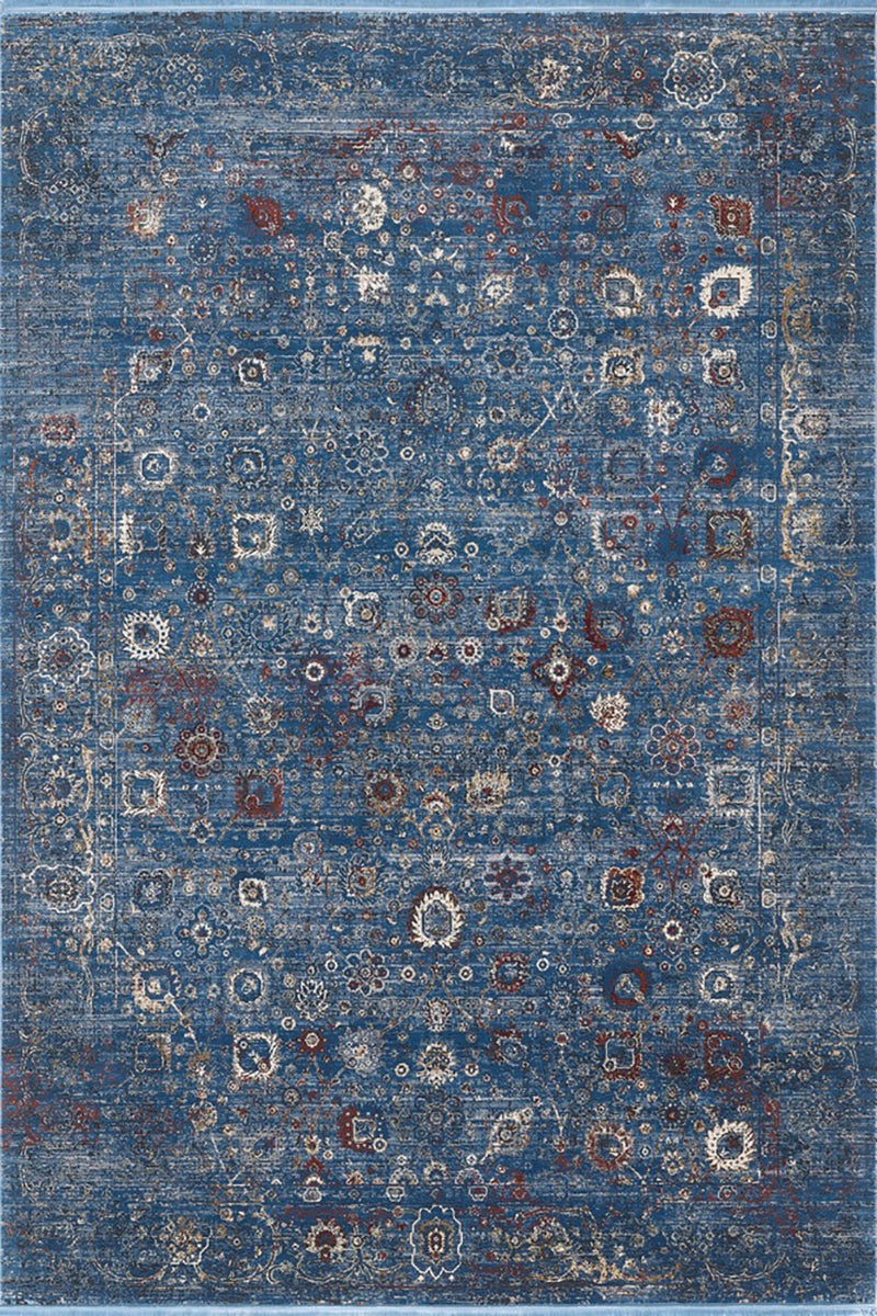 Woolknot Mavery 2084E Mavi Bambu Özel Tezgah Halısı