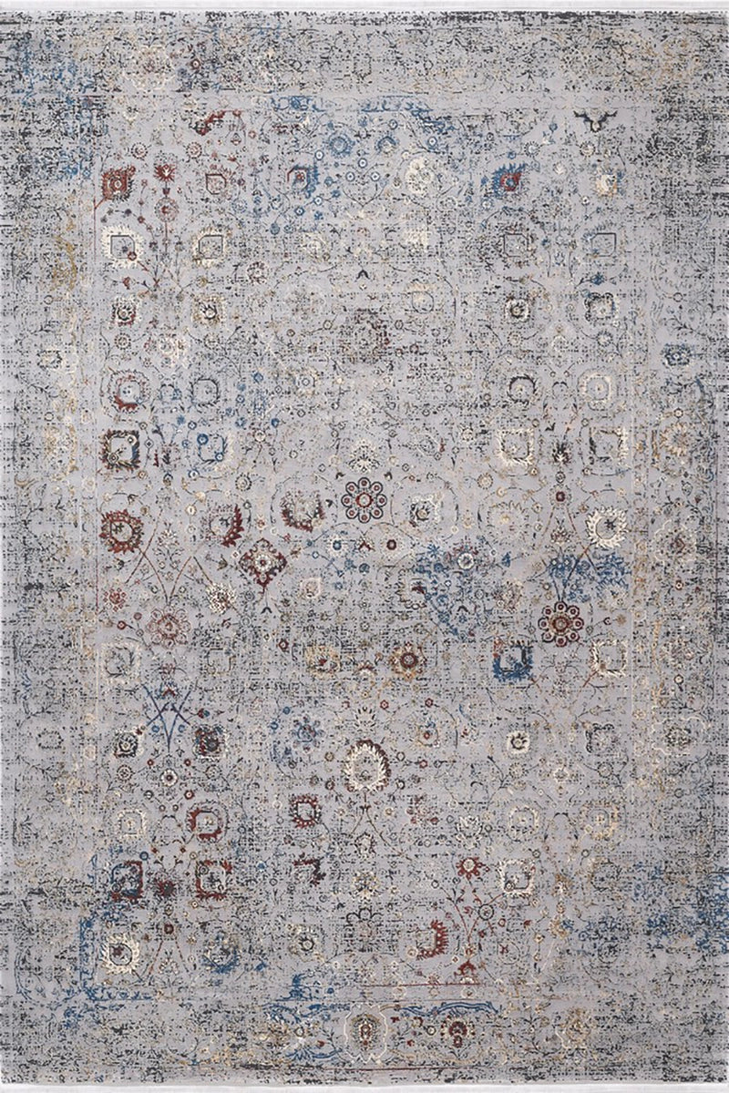 Woolknot Mavery 2084F Gri Bambu Özel Tezgah Halısı