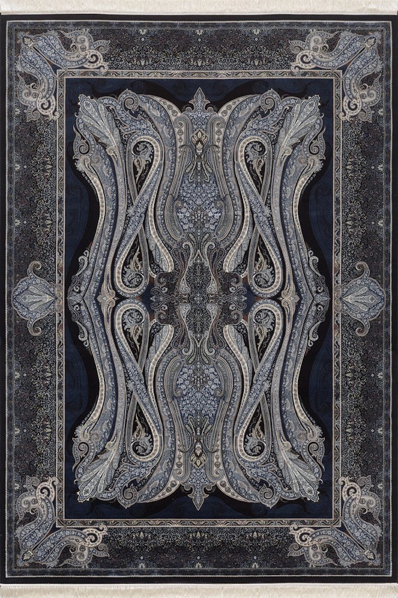 Woolknot İsfahan 2205A Lacivert Özel Tezgah Halısı