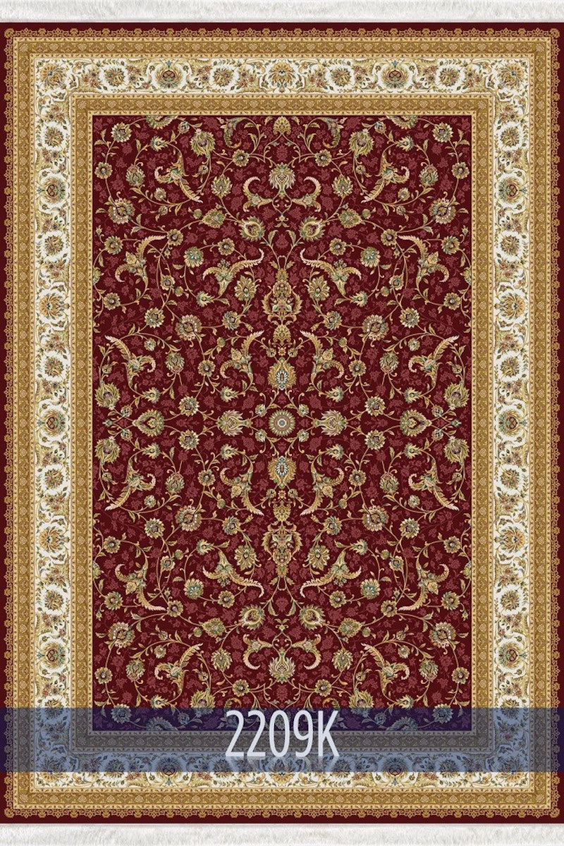 Woolknot İsfahan 2209K Kırmızı Özel Tezgah Halısı
