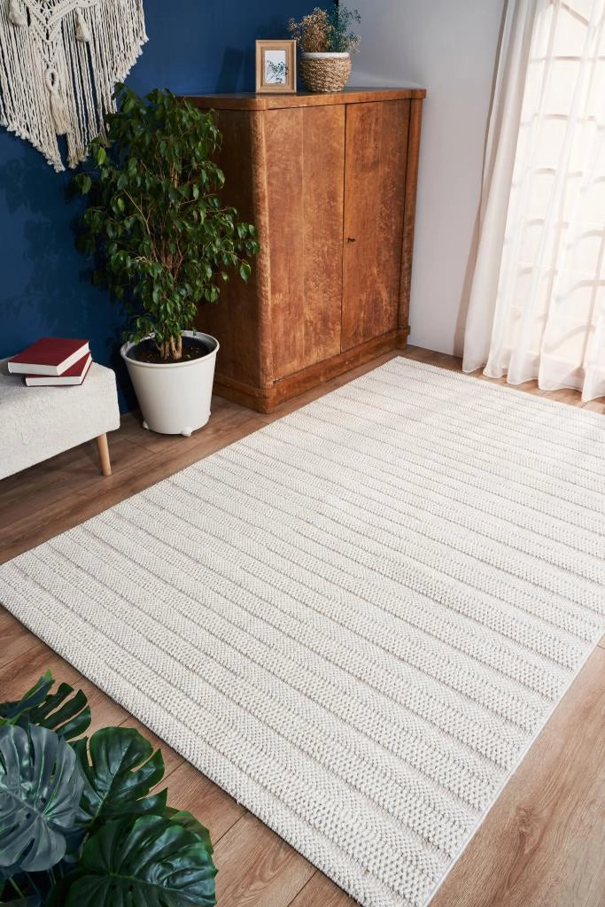 Apex Gala 2211 Ekru Bukle Makine Halısı