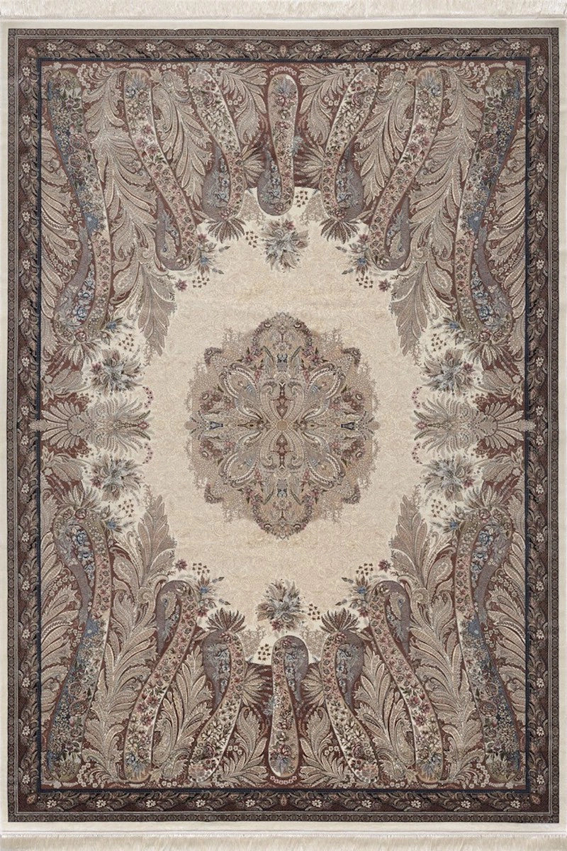 Woolknot İsfahan 2219D Bej Özel Tezgah Halısı