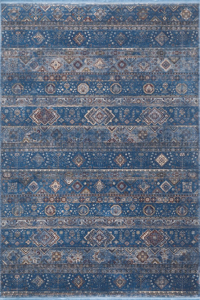 Woolknot Mavery 2221B Mavi Bambu Özel Tezgah Halısı