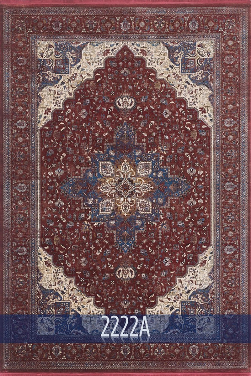 Woolknot Mavery 2222A Kırmızı Bambu Özel Tezgah Halısı