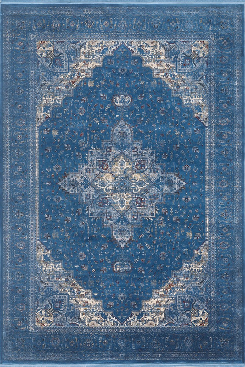 Woolknot Mavery 2222B Mavi Bambu Özel Tezgah Halısı